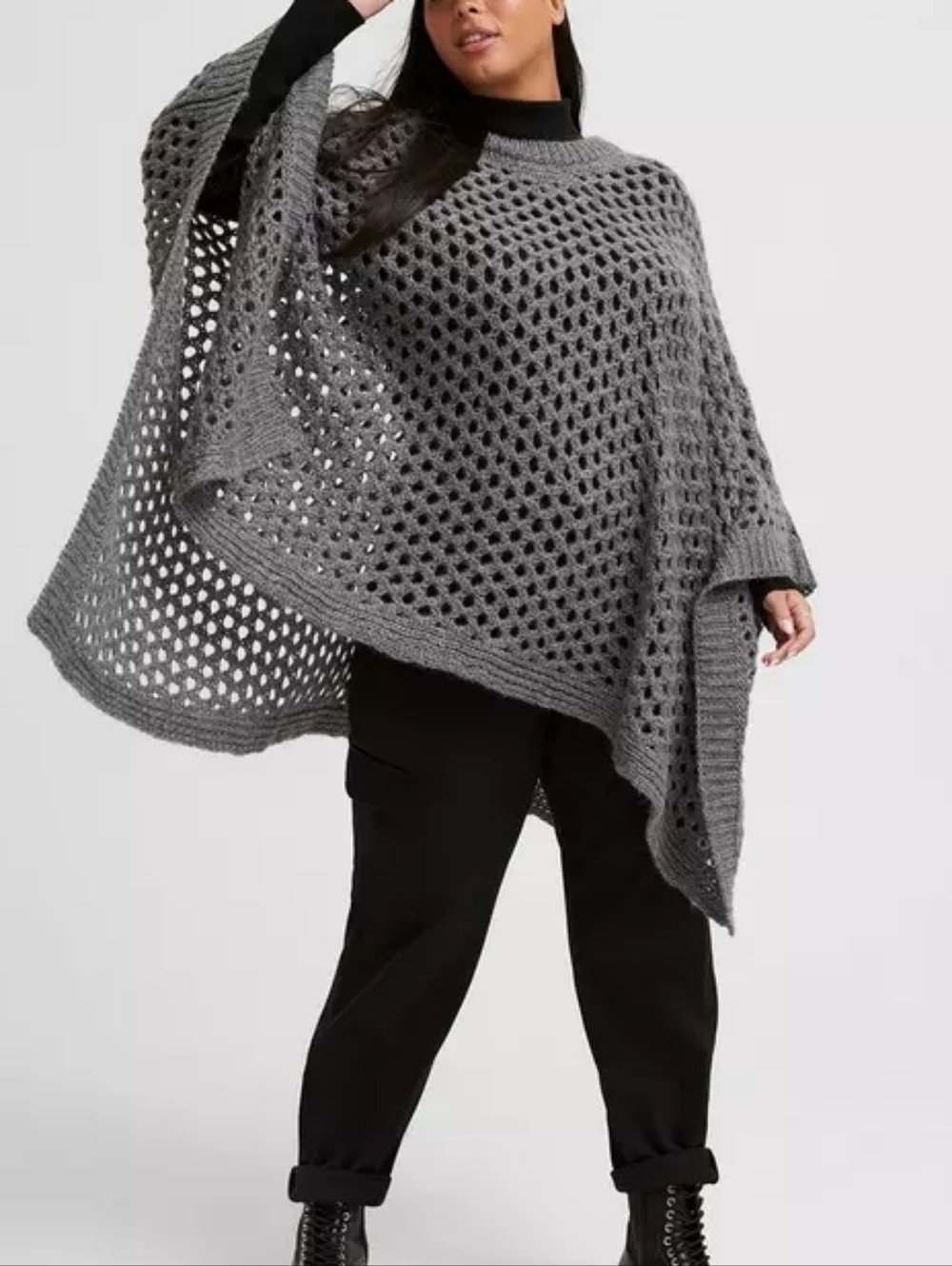 Torrid • Open Weave Poncho • One Size - Picture 4 of 6